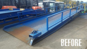 used loading ramp before refreshment