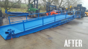 used loading ramp after refreshment